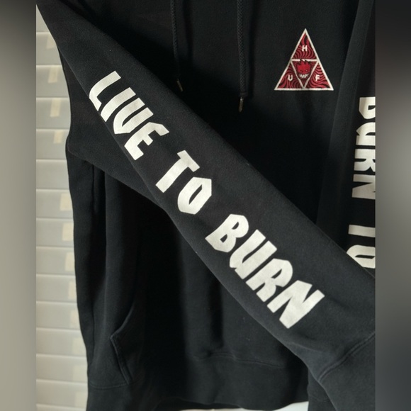 HUF X SPITFIRE TRIANGLE PULLOVER HOODIE SIZE S - Picture 6 of 10